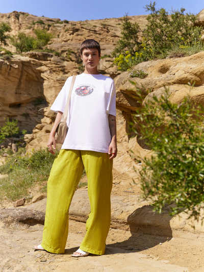 Брюки Mark Formelle 182511/24-33913П-9 цветы_авокадо_жаккард - фото 4