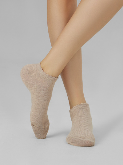 Носки Mark Formelle 3004A-3122/2533004A белый_бежевый_меланж_нюдовый_рис.3122 - фото 3