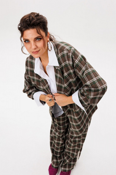 Брюки, жакет Anelli 1596 хвойная_шишка - фото 10