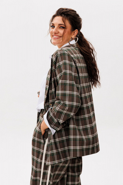 Брюки, жакет Anelli 1596 хвойная_шишка - фото 8