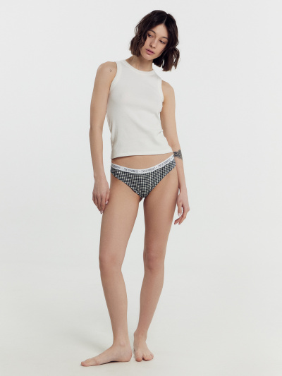 Трусы Mark Formelle 412455-1-3/25-10-40093Ц-5 черная_клеточка_на_белом - фото 5