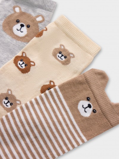 Носки Mark Formelle 430A-2884/B4-243430A-1 св.сер.меланж_нюдовый_капучино_рис.2884 - фото 5