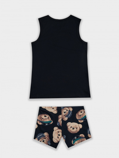 Майка Mark Formelle 443002/25-37067ПП-0 черный_мишки_на_неви_2_сл_на_пол - фото 1