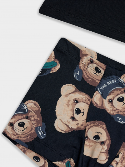 Майка Mark Formelle 443002/25-37067ПП-0 черный_мишки_на_неви_2_сл_на_пол - фото 3