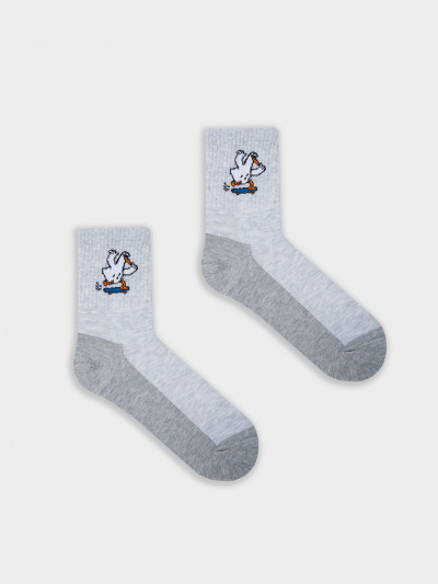 Носки Mark Formelle 444K-3207/B4-25444K св.серый_меланж_рис.3207 - фото 2