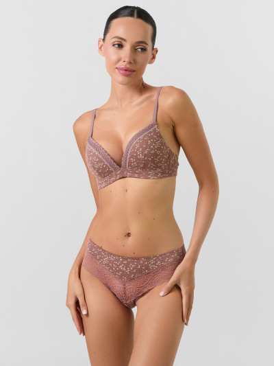 Бюстгальтер Mark Formelle 512503/24-27092Ц-1 цветочки_на_кофейно_розовом - фото 3