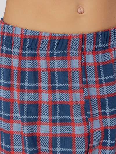 Брюки, джемпер Mark Formelle 563334/25-35675ПП-0 ярко_красный_красно_синяя_клетка_3_сл_на_пол - фото 3