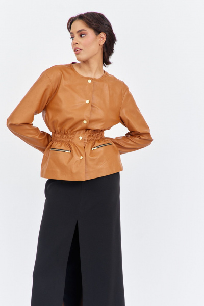 Жакет FLAIM 2018 кэмел - фото 3