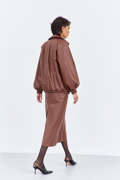 Бомбер FLAIM 2020 шоколад - фото 3