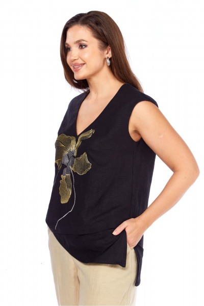 Блуза MALI 625-081 черный - фото 8