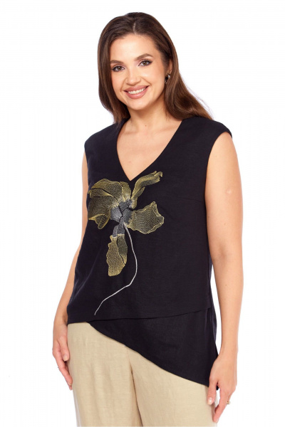 Блуза MALI 625-081 черный - фото 6