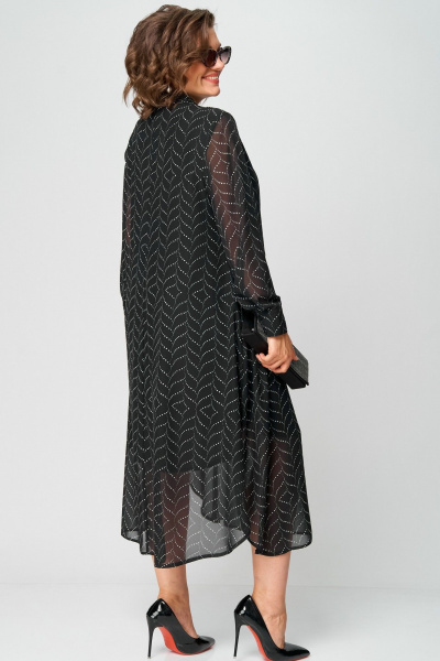 Платье EVA GRANT 7293 черный_абстракция - фото 10
