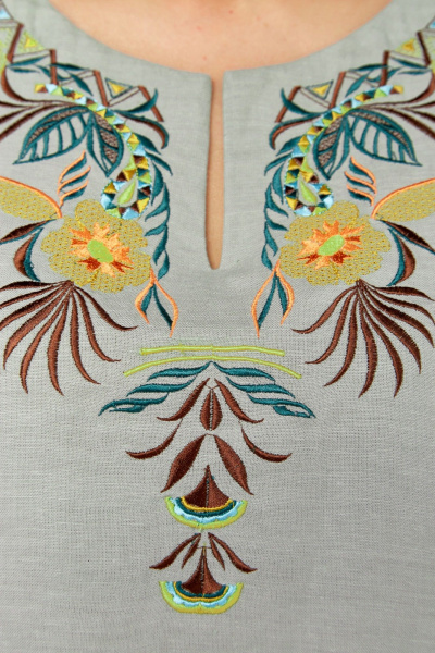 Блуза MALI 625-074 серый - фото 9