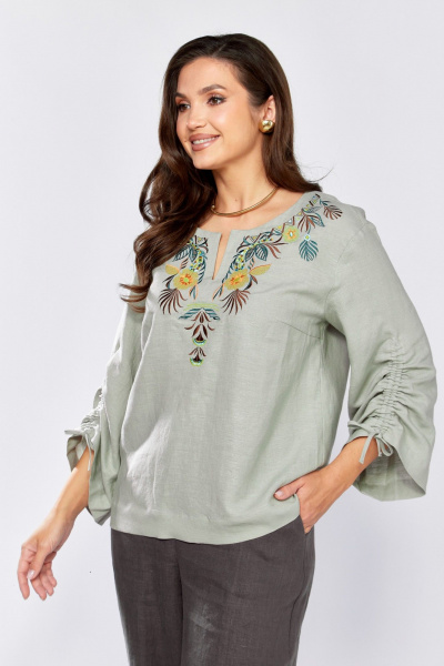 Блуза MALI 625-074 серый - фото 8