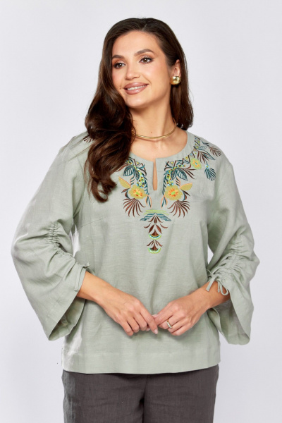 Блуза MALI 625-074 серый - фото 7