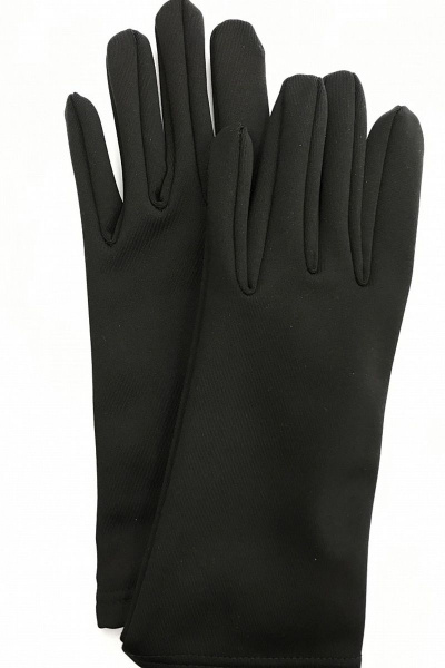 перчатки черные трикотажные на демисезон ACCENT 1736 черный - фото 1