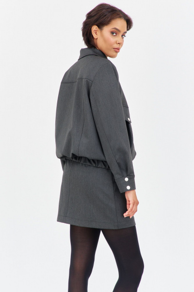 Бомбер FLAIM 2039 серый графит - фото 4