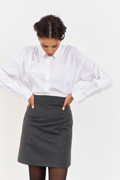 Юбка FLAIM 2040 серый графит - фото 2