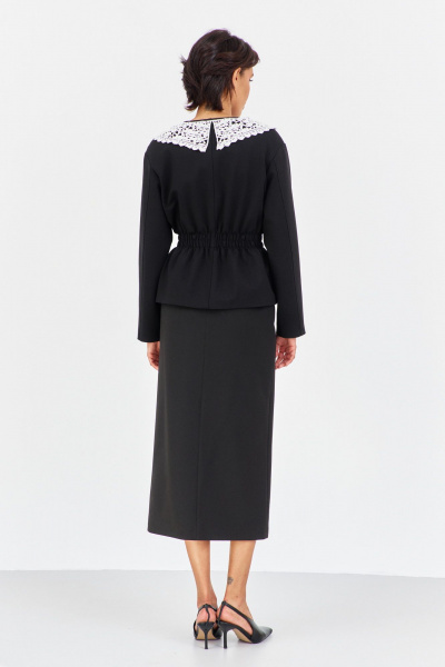 Жакет, юбка FLAIM 2044 черный - фото 4