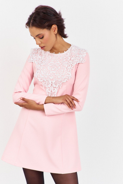 Платье FLAIM 2054 розовый - фото 6