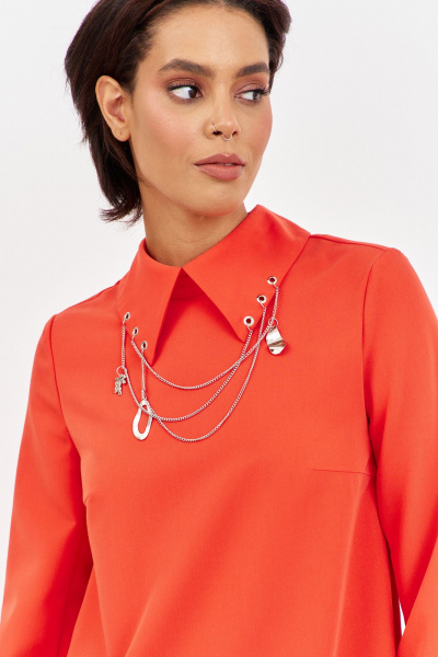 Платье FLAIM 2060 оранжевый - фото 7