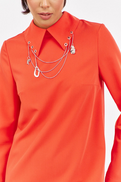 Платье FLAIM 2060 оранжевый - фото 6