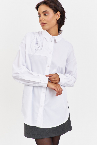 Блуза FLAIM 2062.01 белый - фото 9