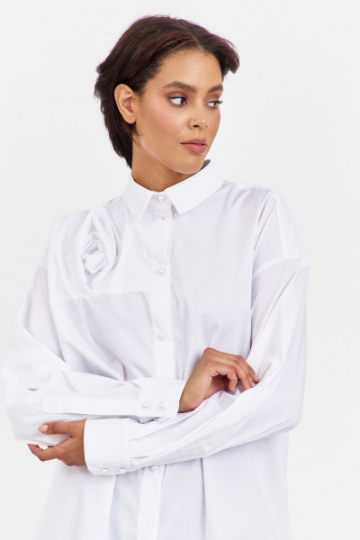 Блуза FLAIM 2062.01 белый - фото 6