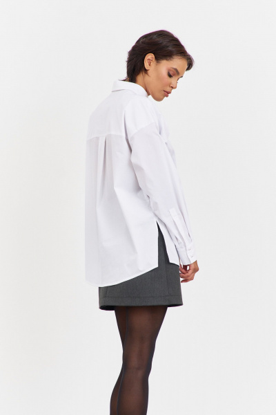 Блуза FLAIM 2062.01 белый - фото 3