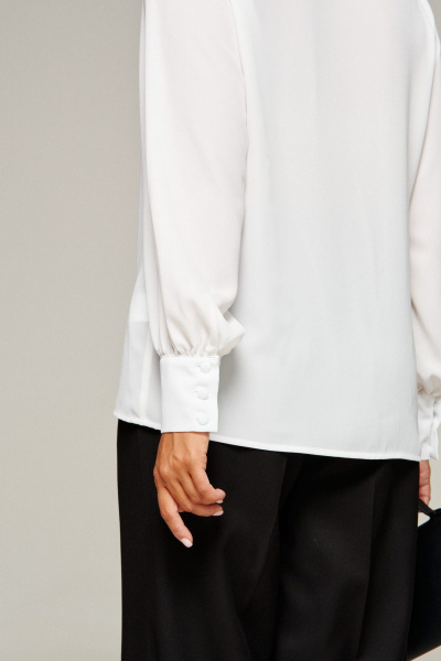 Блуза, брюки, жилет Beautiful&Free 6380 молочно-черный - фото 10