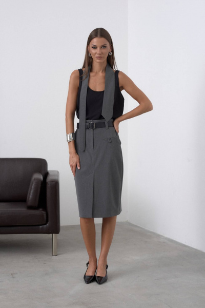 Юбка SHAM SHAM 1067 серый - фото 5