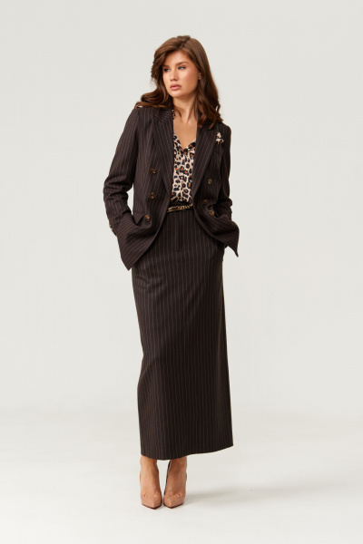 Юбка Панда 106350 коричневый - фото 2