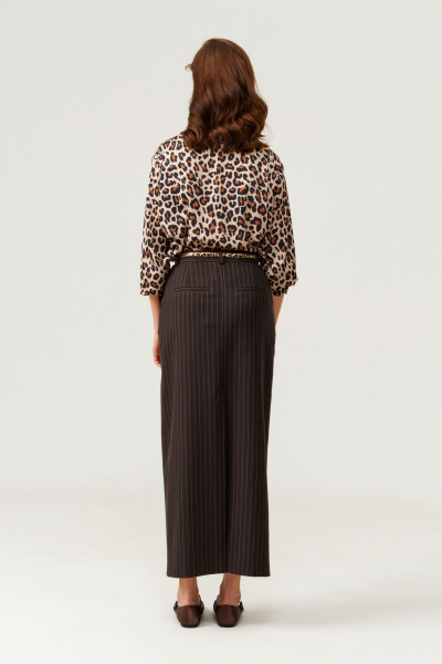 Юбка Панда 106350 коричневый - фото 4
