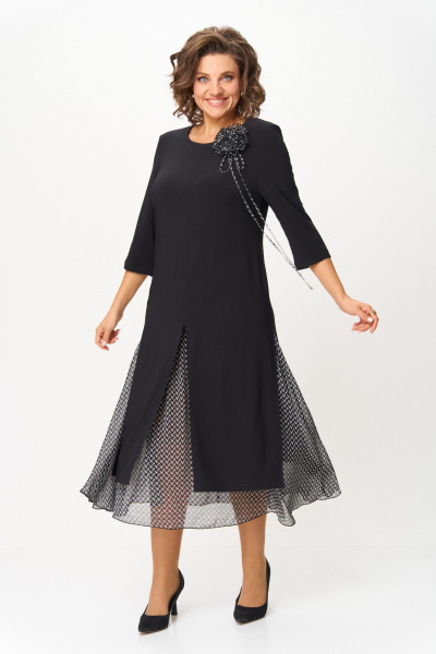 Платье Svetlana-Style 1958 черный_зигзаг - фото 1