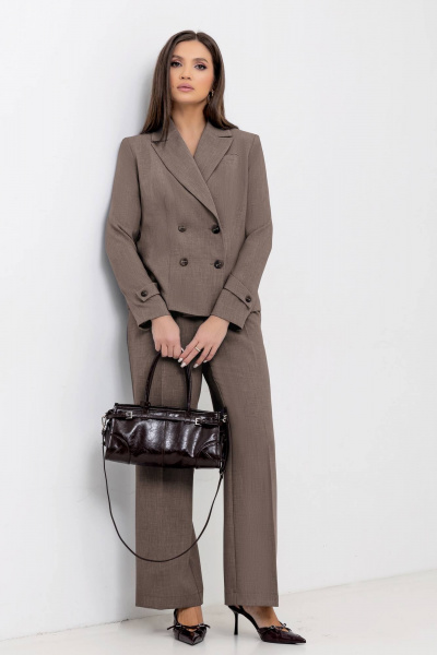 Брюки, жакет Gold Style 2704 коричневый - фото 4