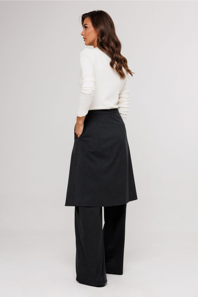 Юбка Butеr 3089 темно-серый - фото 3