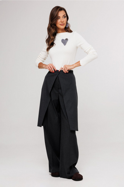 Юбка Butеr 3089 темно-серый - фото 6