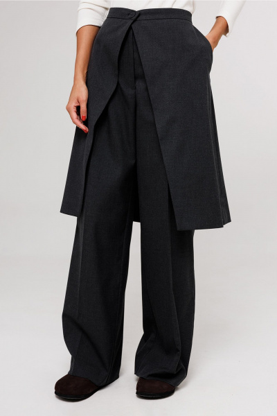 Юбка Butеr 3089 темно-серый - фото 4