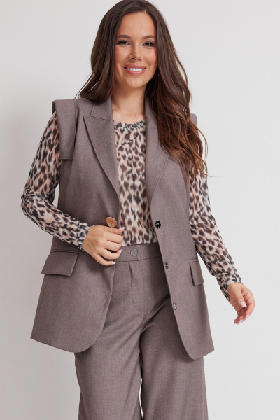 Брюки, жилет, лонгслив Магия моды 2625 - фото 4