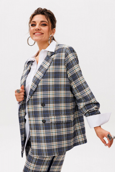 Брюки, жакет Anelli 1596 омутовая_синева - фото 3