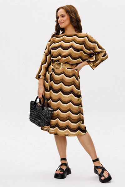 Платье Anelli 1560 латунь - фото 4