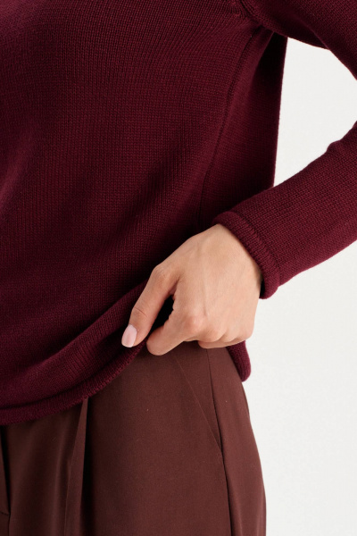 Джемпер Romgil РВ0306-ХЛ5 бордовый - фото 3