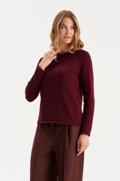 Джемпер Romgil РВ0306-ХЛ5 бордовый - фото 1