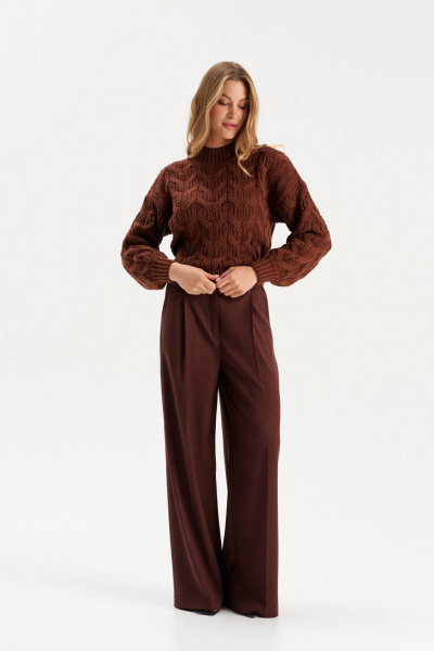 Джемпер Romgil РВ0311-ШЕ5 коричневый - фото 7