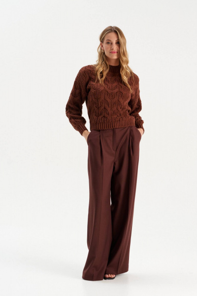 Джемпер Romgil РВ0311-ШЕ5 коричневый - фото 4