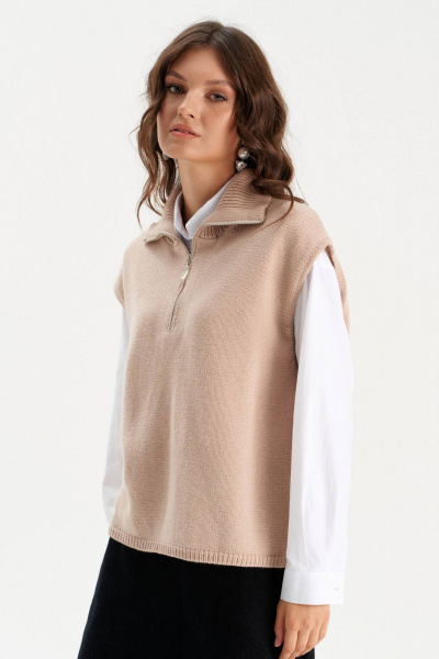 Жилет Romgil РВ0313-ШЕ5 светло-бежевый - фото 5