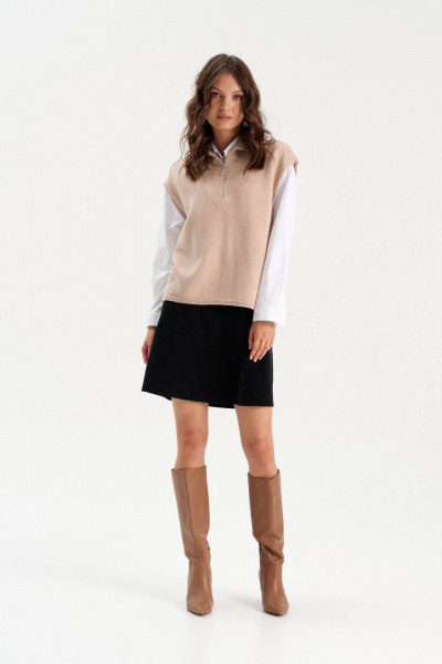 Жилет Romgil РВ0313-ШЕ5 светло-бежевый - фото 4