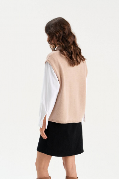 Жилет Romgil РВ0313-ШЕ5 светло-бежевый - фото 2