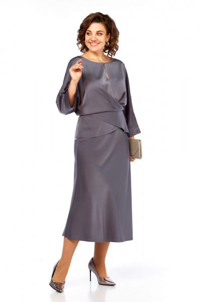 Блуза, юбка Диомант 2090 графит - фото 3