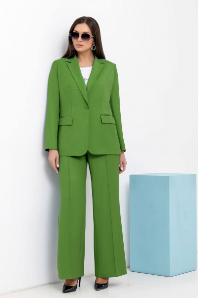 Брюки, жакет Gold Style 2709 оливковый - фото 8